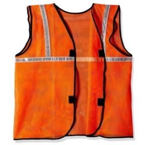 Safari Pro Orange 1 Inch Reflective Safety Jacket, Mesh Type